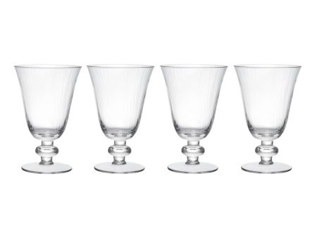 (Falta 1, Incluye 3) Juego de 4 Copas de Vino de Cristal MIKASA Salerno, 260ml, Transparentes sin Plomo con Diseño Elegante Embalaje Deteriorado Online