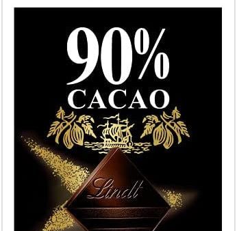 Lindt Excellence – Tableta de chocolate negro 90% cacao, 100 g Embalaje Deteriorado (Cad: 30 11 2024) Online Hot Sale