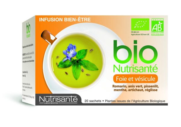 Infusión Nutrisanté Orgánica Hígado y Vesícula 20 bolsitas Embalaje Deteriorado (Cad: 28 02 2026) Cheap